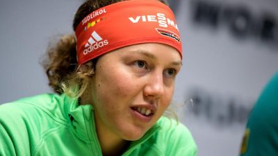 Biathlon-Damen-Staffel will auf das Podest