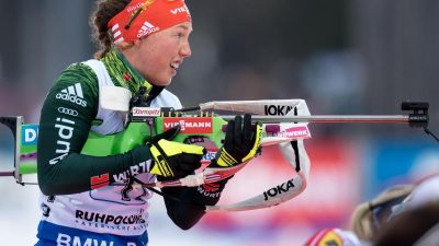 Biathletin Dahlmeier verpasst knapp 19. Weltcupsieg