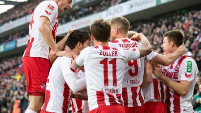 Terodde-Tor lässt Köln wieder hoffen: 2:1 gegen Gladbach