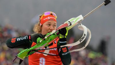 Biathlon-Star Dahlmeier Sprint-Zweite in Antholz