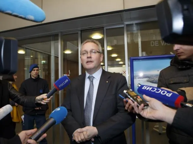 Matthieu Reeb, Generalsekretär des Internationalen Sportgerichtshofs (CAS), spricht in Genf mit den Medien. Foto: Salvatore Di Nolfi/dpa