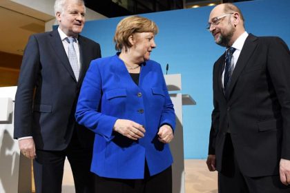 Merkel, Schulz und Seehofer beraten über GroKo