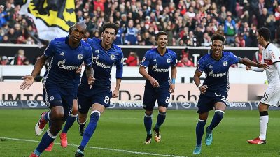 Schalke wieder Zweiter in der Bundesliga: 2:0 beim VfB