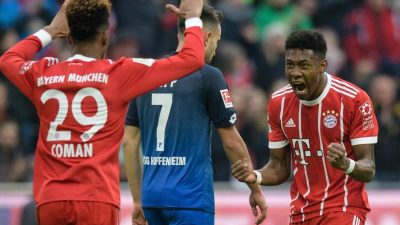 Unterhaltsamer Bayern-Sieg: 5:2 nach 0:2 gegen Hoffenheim
