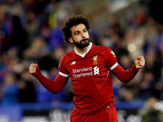 Liverpools Mohamed Salah erzielte den Treffer zum 3:0 gegen Huddersfield Town. Foto: Martin Rickett/dpa