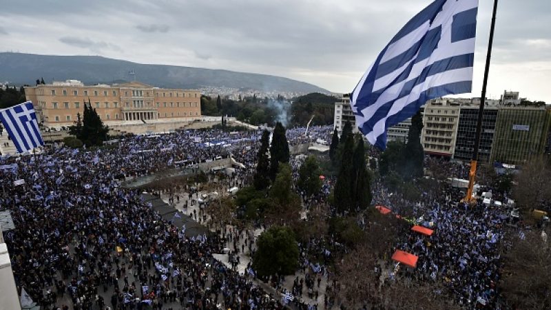 Mikis Theodorakis sprach in Athen: Bis zu einer Million Griechen protestierten zum Mazedonien-Namensstreit