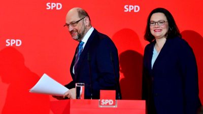 Schulz zurückgetreten – Nahles einstimmig als SPD-Chefin nominiert