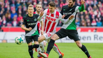 Kölner Hoffnungen wachsen minimal – 1:1 gegen Hannover