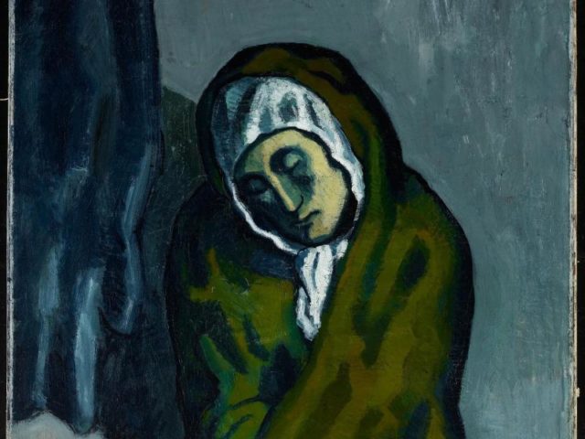 Ein Reprofoto zeigt das Gemälde «La Miséreuse accroupie» aus dem Jahr 1902 von Pablo Picasso. Foto: Art Gallery of Ontario/Picasso Estate/dpa