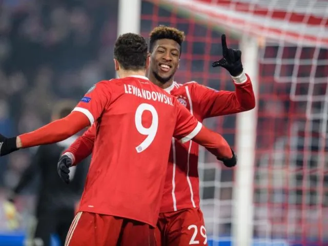 Kingsley Coman traf zum 2:0 für den FC Bayern. Foto: Matthias Balk/dpa