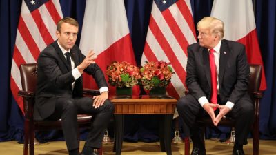 Macron vor Treffen mit Trump: Syrien nicht anderen Mächten wie dem Iran überlassen