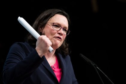 Nahles derzeit einzige offizielle Kandidatin für SPD-Parteivorsitz