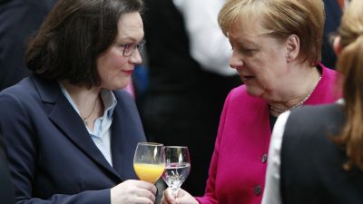 Nahles überrascht über knappes Ergebnis für Merkel: „Kann mich nur wundern“