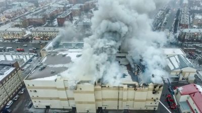 Russland: 64 Tote bei Flammeninferno – „Schwerwiegende Verstöße“ gegen Bau- und Nutzungsvorschriften