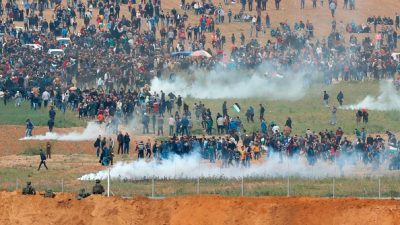 Massenproteste gegen Israel: Palästinensischer Demonstrant in Gaza erschossen