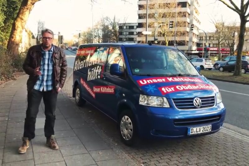 AfD-Mann Reil startet Kältebus und kritisiert Spitzengehälter der Vorsitzenden von Hilfsorganisationen