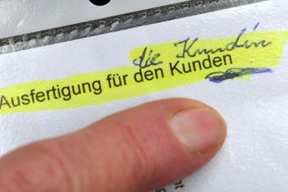 BGH: Formulare müssen keine ausdrücklich weibliche Form enthalten
