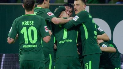 Wichtiger 3:1-Sieg für Werder im Abstiegskampf