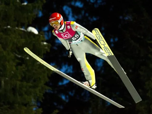 Richard Freitag springt in Trondheim auf Rang fünf. Foto:&nbsp;Ned Ally/NTB scanpix/dpa