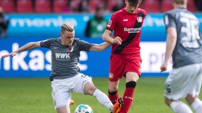 Bayer Leverkusen kommt gegen Augsburg nur zu einem Remis