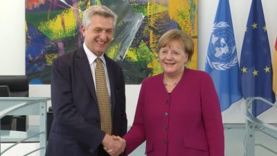 UN-Flüchtlingskommissar lobt Deutschland für Flüchtlingspolitik und dankt für die Unterstützung