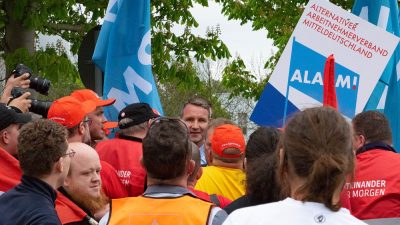 Eisenach: Opelaner verdrängen Björn Höcke von Demo – Solidarität von AfD „nicht gebraucht“