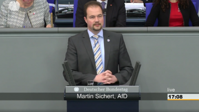 „Zuerst die Armut im eigenen Land bekämpfen“ – AfD-Politiker Martin Sichert im Bundestag