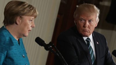 Merkel bei Trump: Handelsstreit und Iran im Mittelpunkt
