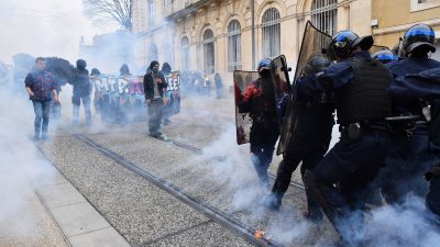 Dutzende Festnahmen bei Protesten gegen die Regierung in Frankreich
