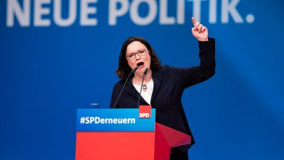 SPD muss bei Europawahl gegen „Rechtspopulisten“ angehen – Nahles: „Wir sind umzingelt von Antieuropäern“