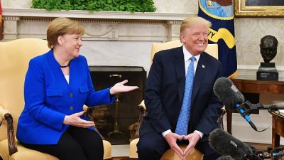 Merkels Trump-Visite: Freundlich im Ton, hart in der Sache