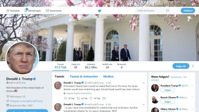 Analyse – Giftgasangriff in Syrien: So reagiert US-Präsident Trump auf Twitter