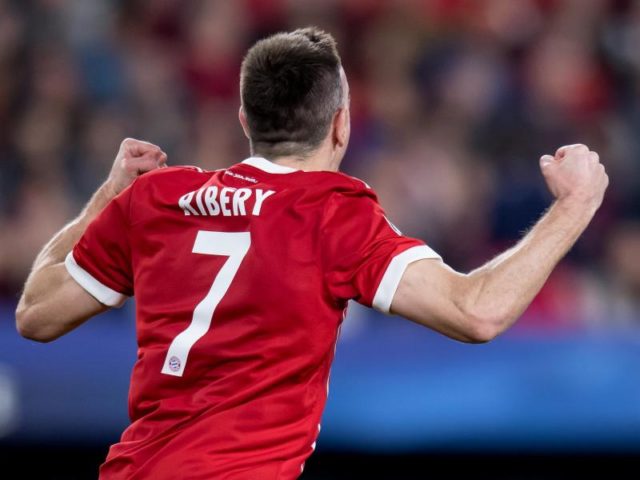 Bayerns Franck Ribéry erzielte den Treffer zum 1:1. Foto: Sven Hoppe/dpa