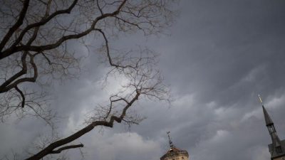 Heftiges Gewitter zieht über Deutschland