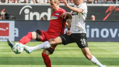 Herber Rückschlag für Frankfurt zuhause gegen Hertha