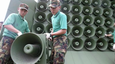 Südkorea stoppt Lautsprecherpropaganda an der Grenze