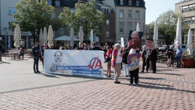 LIVE aus Trier: Schweigemarsch für die Opfer des Kommunismus & Enthüllung der Marx-Statue