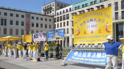 Falun-Dafa-Tag in Berlin – Venezolanerin geschockt: KP-China bringt Menschen um und verkauft ihre Organe