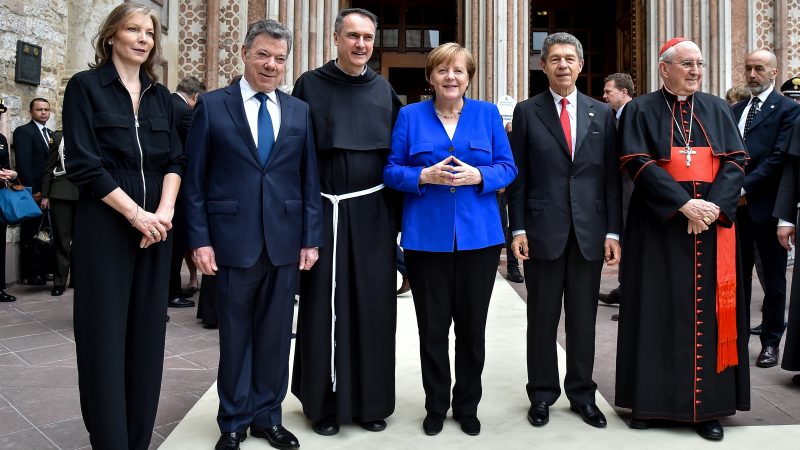Kanzlerin Merkel erhält Friedenspreis der Franziskaner in Assisi