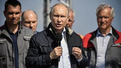 USA verurteilen Eröffnung von Brücke zwischen der Krim und Russland