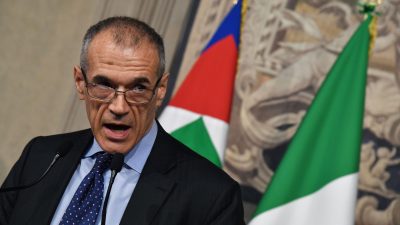 Ex-IWF-Chef Cottarelli soll Italien zu Neuwahlen führen: „Ein Herr Niemand, der die internationale Finanz repräsentiert“