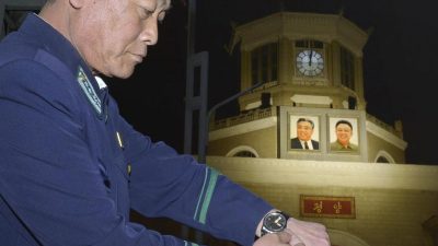 In Nordkorea und Südkorea ticken die Uhren wieder gleich