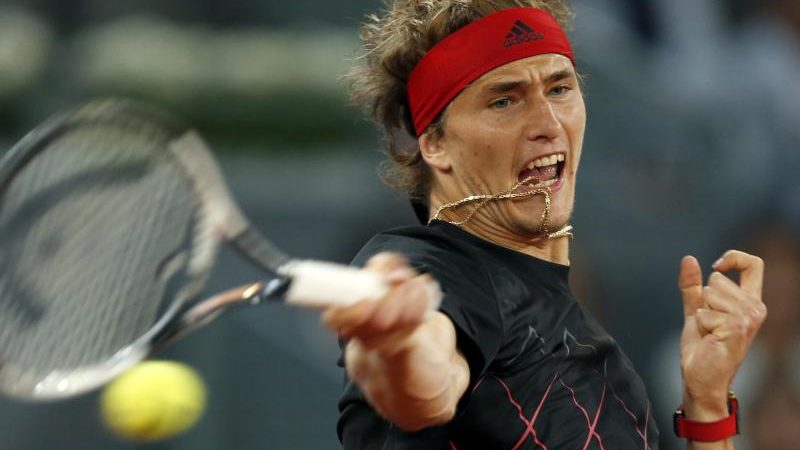 Alexander Zverev in Madrid im Halbfinale