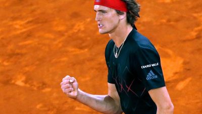 Alexander Zverev beim Turnier in Madrid im Finale