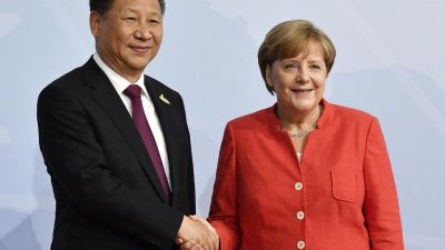 Merkel am Dienstag bei Treffen mit Chinas Staatschef Xi in Paris