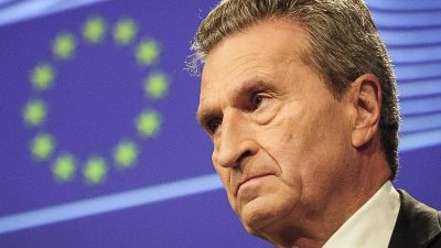 Oettinger hält Italiens Haushalt für „nicht vereinbar“ mit EU-Regeln
