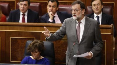 Debatte über Abwahl von Rajoy im spanischen Parlament