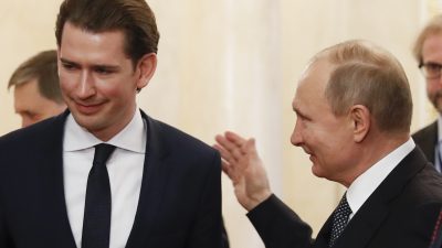 Kurz und Putin wollen gemeinsame Produktion von Sputnik V ausloten