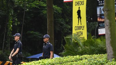 Massive Sicherheitsvorkehrungen für Gipfel zwischen Trump und Kim in Singapur