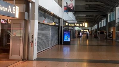 Hamburger Flughafen stellt Betrieb für gesamten Sonntag ein